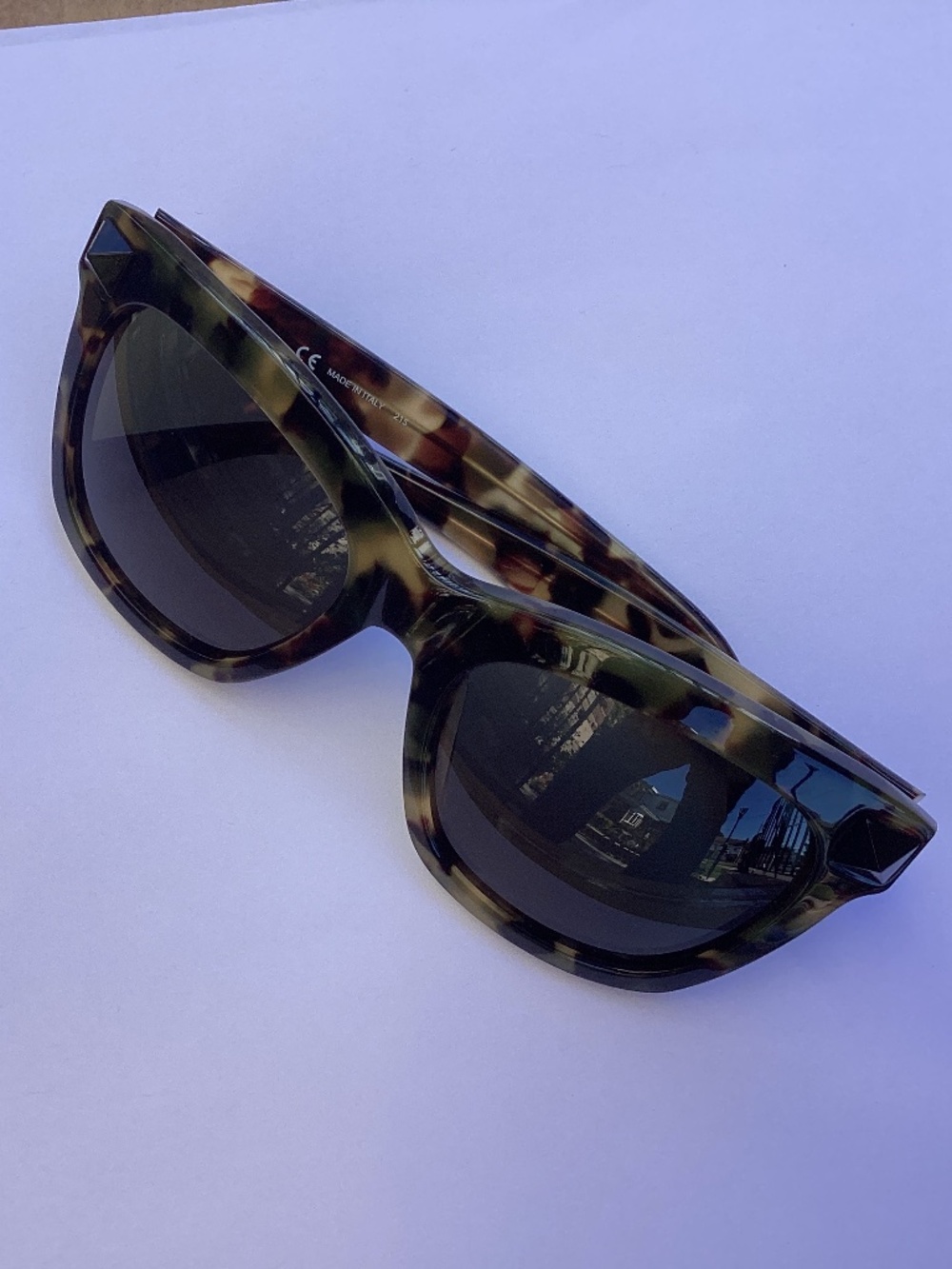 Valentino Tortoise Shell Rock Stud Sunglasses